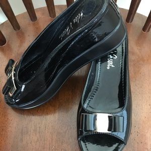 Black platform heels